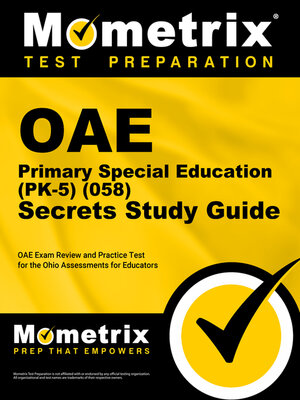 cover image of OAE Primary Special Education (PK-5) (058) Secrets Study Guide